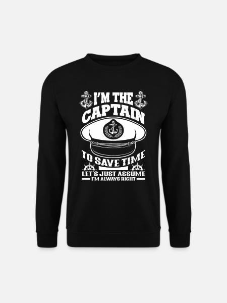 Captain Always right - Unisex Sweatshirt - black