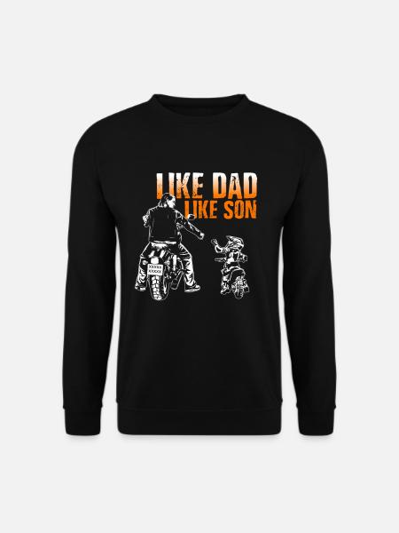 like dad so son - Unisex Sweatshirt - black