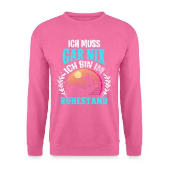 Ruhestand - Unisex Pullover - Pink - Vorne