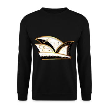 CASQUETTE COMIT NOIR BLANC CARNIVAL casquette imbécile - Sweat-shirt Unisexe - noir - Devant - Alina (178cm) & Michal (187cm)