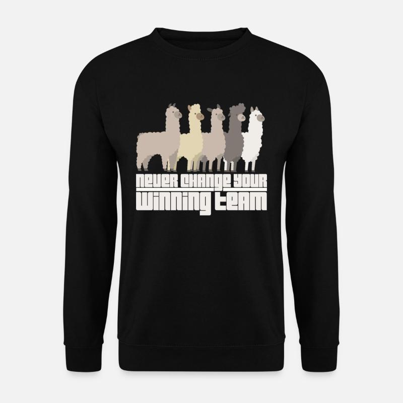 Alpaca herd - Unisex Sweatshirt - black