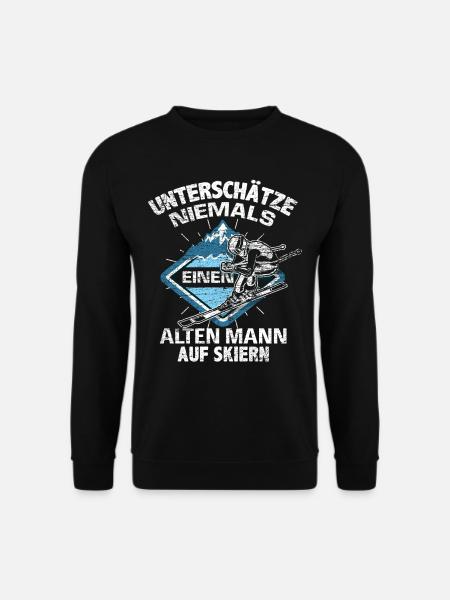 Ski Alter Mann - Unisex Pullover - Schwarz