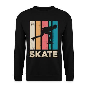 Eislaufen - Unisex Pullover - Schwarz - Vorne - Alina (178cm) & Michal (187cm)
