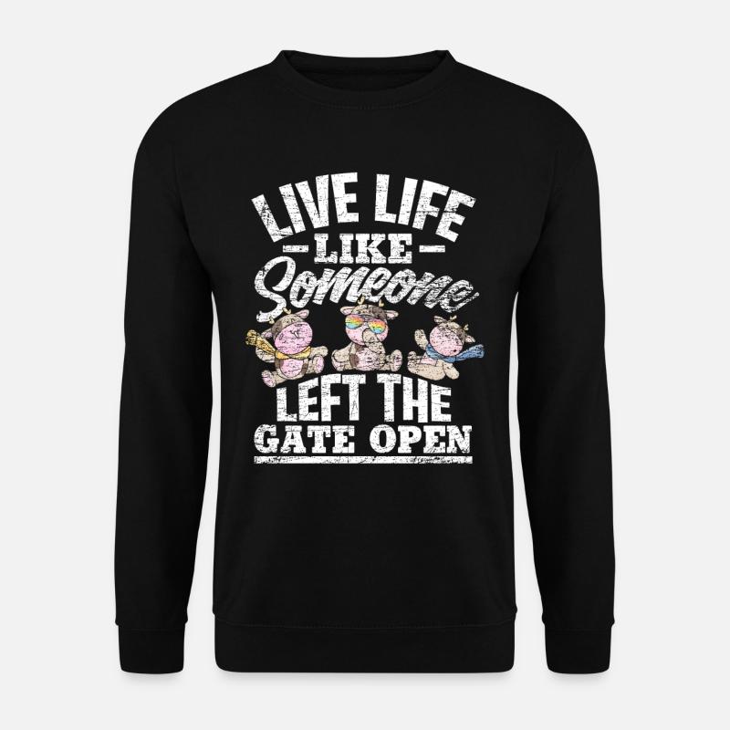 cow - Unisex Sweatshirt - black