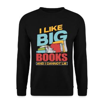 livre - Sweat-shirt Unisexe - noir - Devant - Alina (178cm) & Michal (187cm)