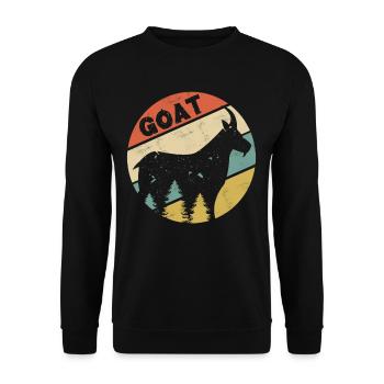 Éleveur de chèvres - Sweat-shirt Unisexe - noir - Devant - Alina (178cm) & Michal (187cm)