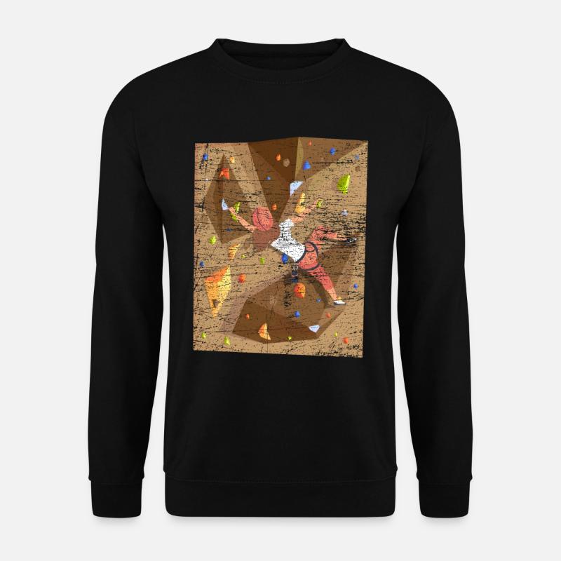 Mur d'escalade d'escalade - Sweat-shirt Unisexe - noir