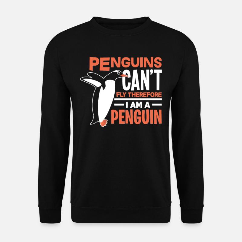 Pinguin - Unisex Pullover - Schwarz
