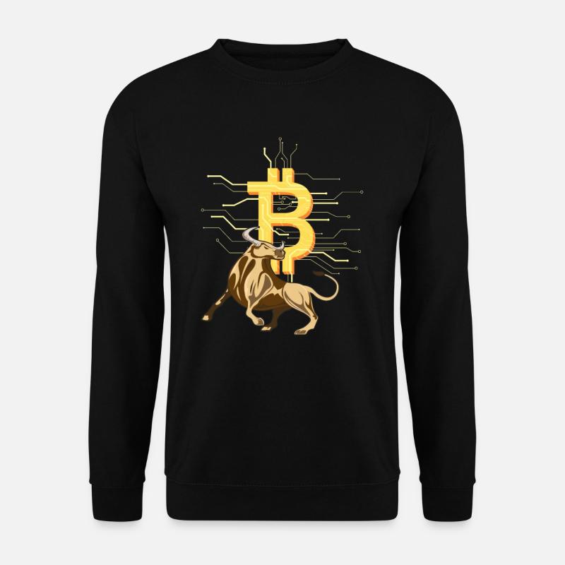 Bitcoin bull cryptocurrency - Unisex Sweatshirt - black