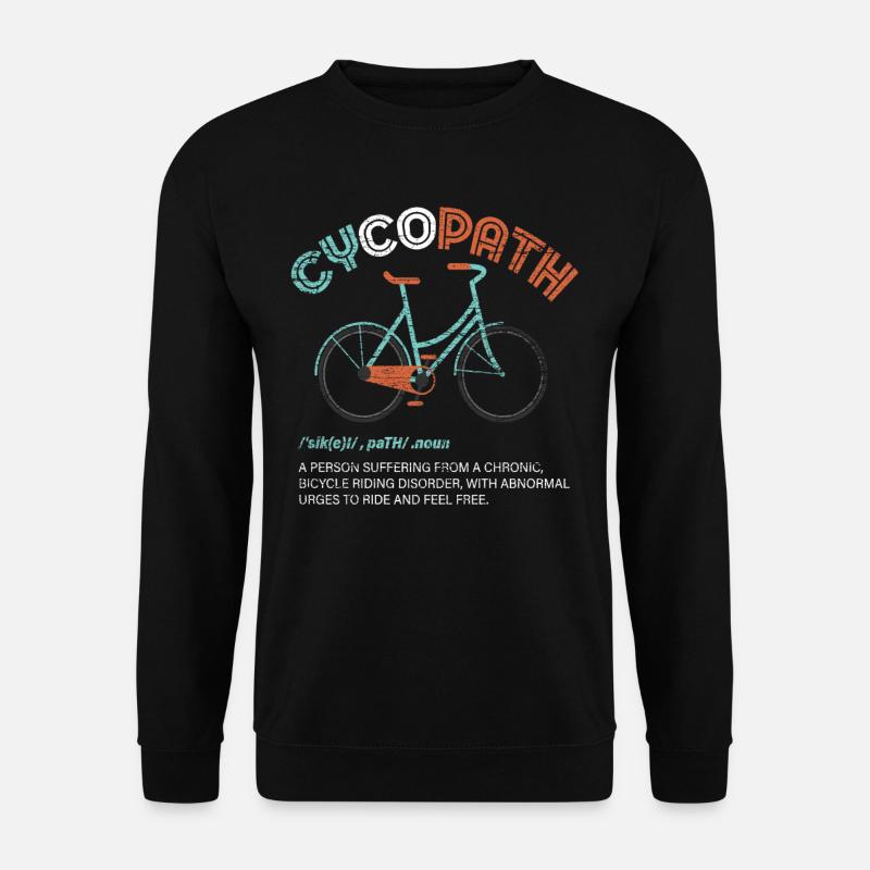 Fahrrad Cycopath - Unisex Pullover - Schwarz
