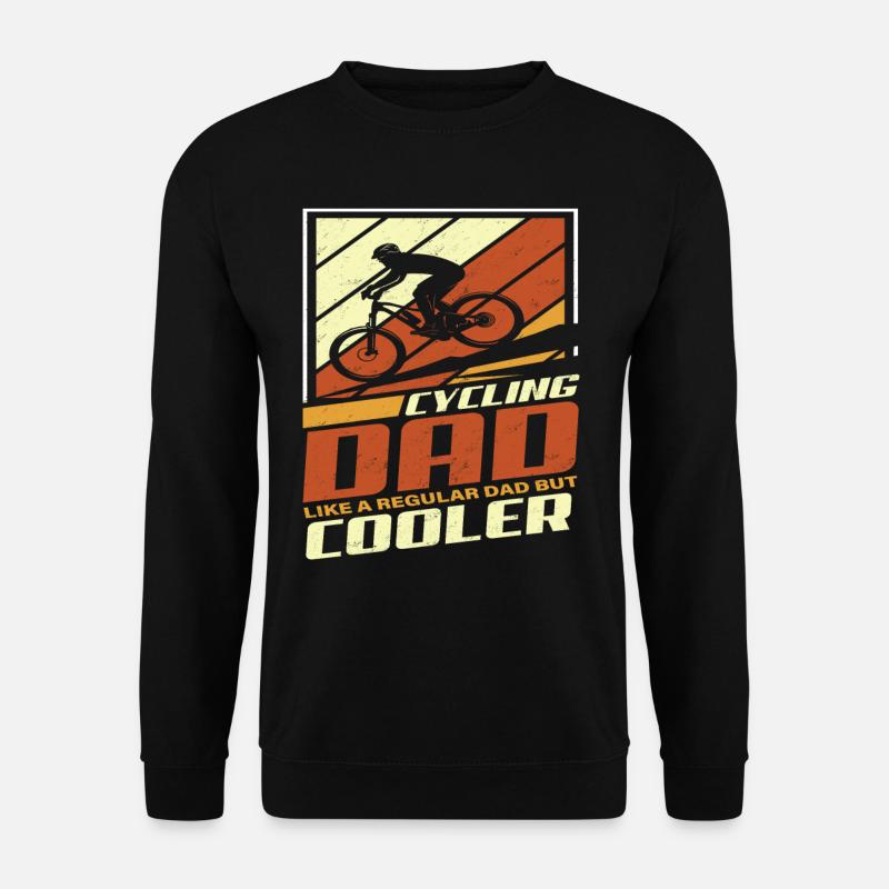 Fahrrad Vater - Unisex Pullover - Schwarz