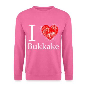 Bukakke drôle sexe - Sweat-shirt Unisexe - rose - Devant