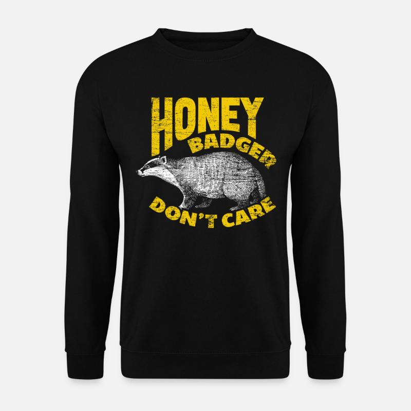 honey badger - Unisex Sweatshirt - black