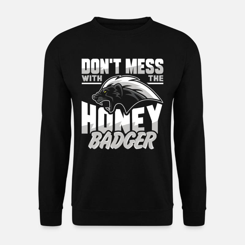 honey badger - Unisex Sweatshirt - black