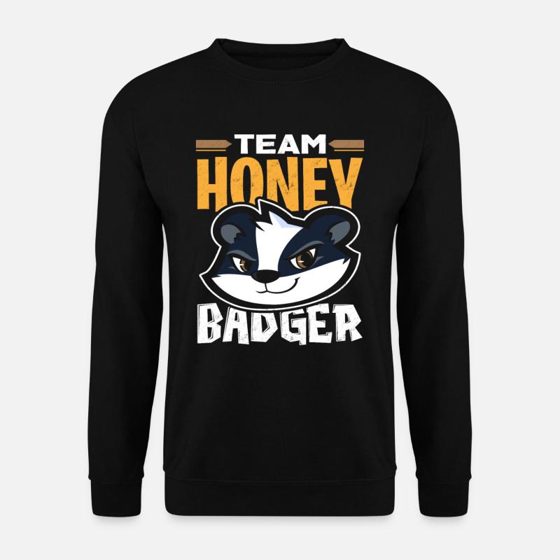 Honigdachs - Unisex Pullover - Schwarz