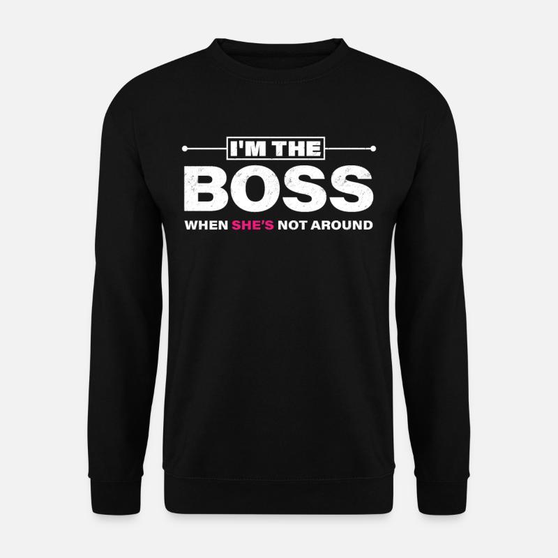 Mann Frau Lustiger Spruch - Unisex Pullover - Schwarz