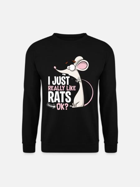 Rats favorite animal - Unisex Sweatshirt - black
