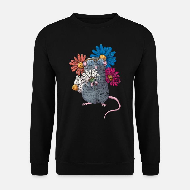 Ratte Nager - Unisex Pullover - Schwarz