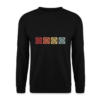 Frein à disque vélo cyclisme BMX retro disc VTT - Sweat-shirt Unisexe - noir - Devant - Alina (178cm) & Michal (187cm)