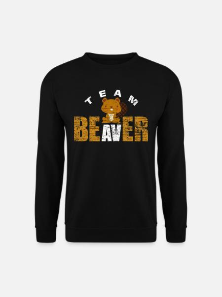 Castor d'équipe - Sweat-shirt Unisexe - noir
