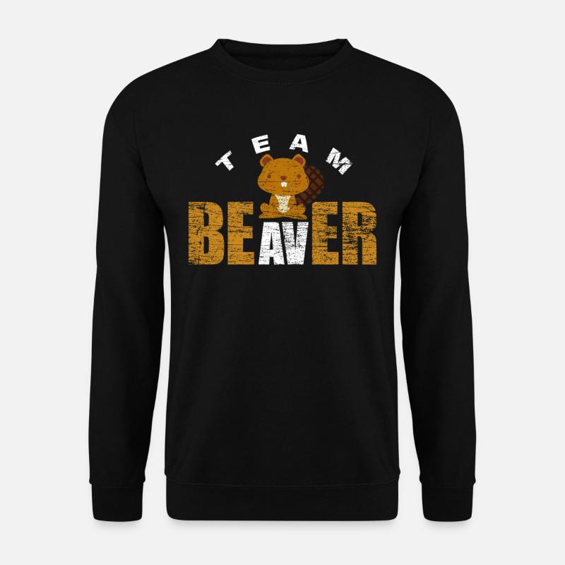 Castor d'équipe - Sweat-shirt Unisexe - noir