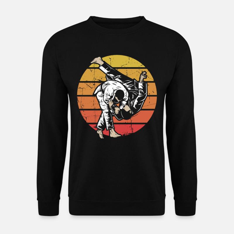 Judo Kampfsportler - Unisex Pullover - Schwarz