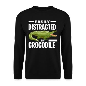 crocodile - Sweat-shirt Unisexe - noir - Devant - Alina (178cm) & Michal (187cm)