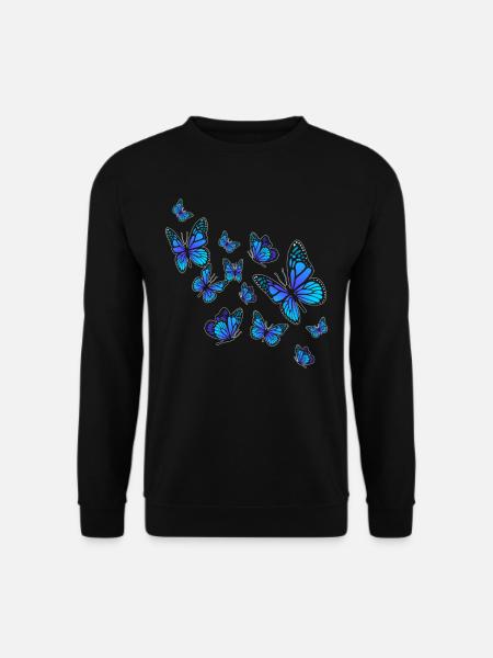 Schmetterling Fliegen - Unisex Pullover - Schwarz
