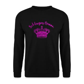 Schlager Queen - Unisex Pullover - Schwarz - Vorne - Alina (178cm) & Michal (187cm)