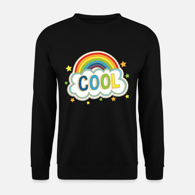 Cooles Regenbogen-Comic-Art-Comic-Buch-Fan-Comicgeschenk - Unisex Pullover - Schwarz