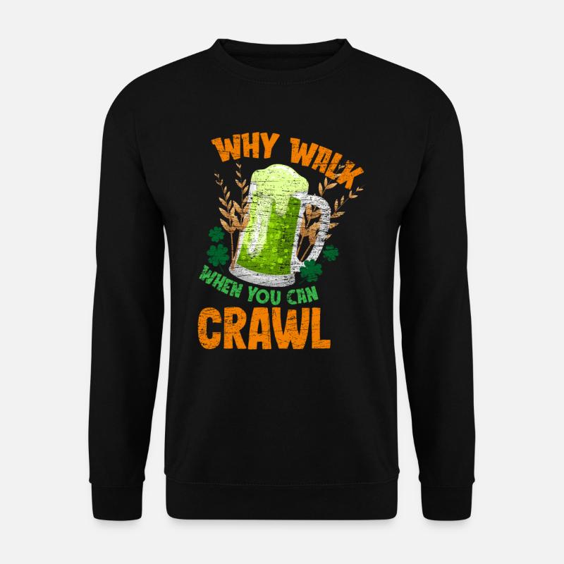 St. Patrick's Day Beer - Unisex Sweatshirt - black