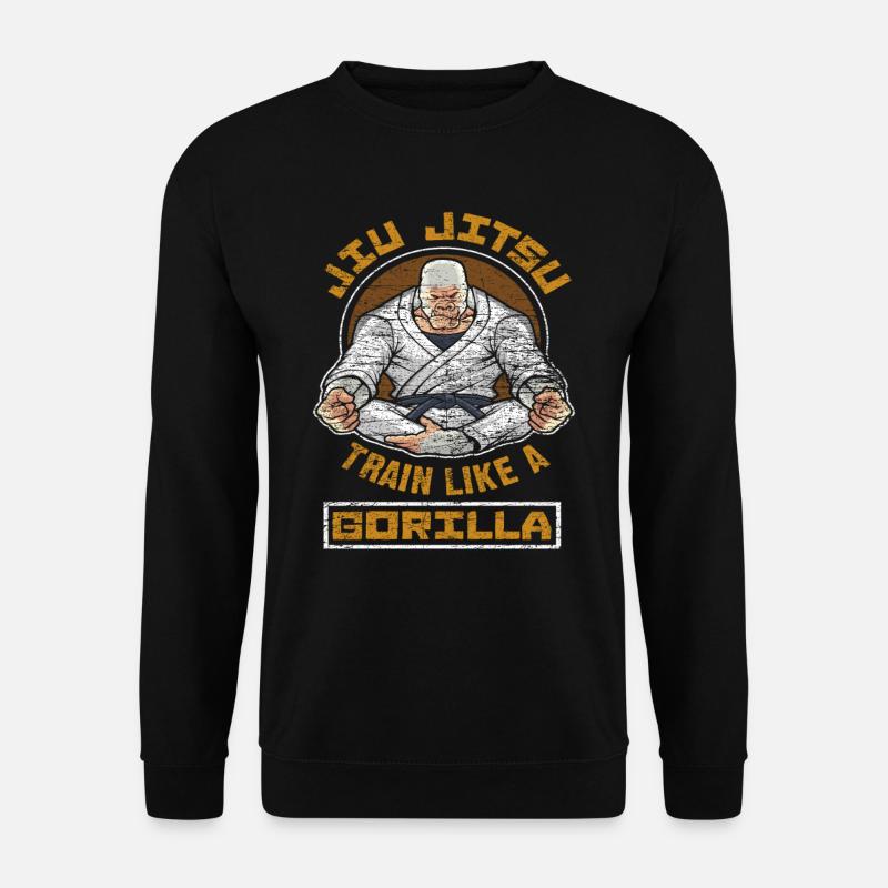 Jiu Jitsu Gorilla - Unisex Pullover - Schwarz
