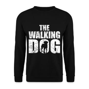 The Walking Dog - Unisex Pullover - Schwarz - Vorne - Alina (178cm) & Michal (187cm)