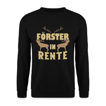Förster in Rente - Unisex Pullover - Schwarz - Vorne - Alina (178cm) & Michal (187cm)