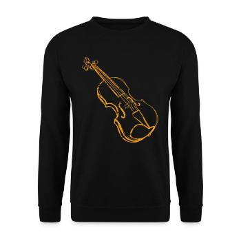 Violine - Unisex Pullover - Schwarz - Vorne - Alina (178cm) & Michal (187cm)