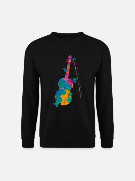 Violin violin violin player gift - Unisex Sweatshirt - black
