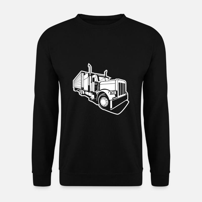Cooles Truck Trucker Truck Drivers Geschenk - Unisex Pullover - Schwarz