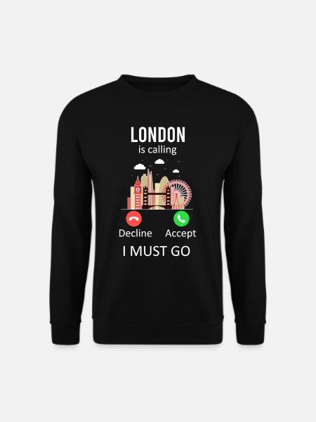 london - Unisex Pullover - Schwarz