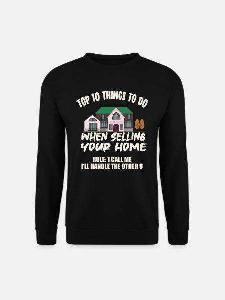 Immobilienmakler immobilie makler verkaeufer - Unisex Pullover - Schwarz
