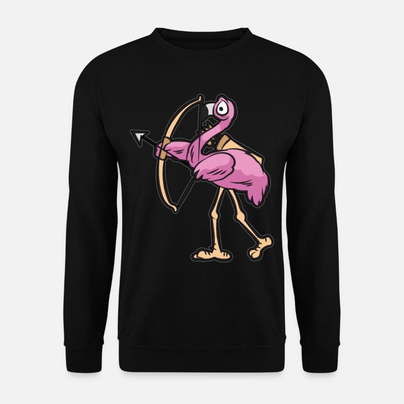 FLAMINGO ARCHERY - Unisex Sweatshirt - black