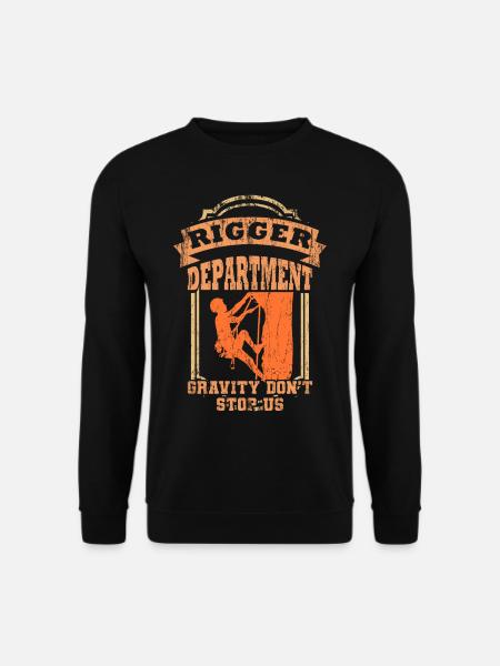 RIGGER DEPARTMENT Rigger Show Geschenk Crew - Unisex Pullover - Schwarz