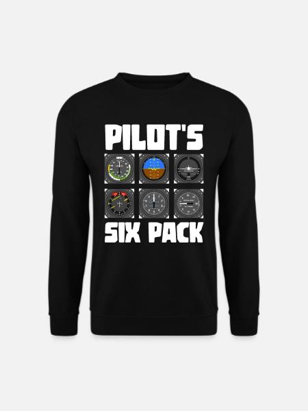 Pilot six-pack gift idea - Unisex Sweatshirt - black
