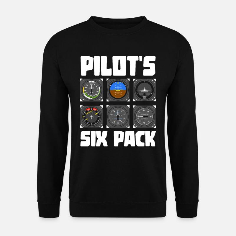 Pilot six-pack gift idea - Unisex Sweatshirt - black