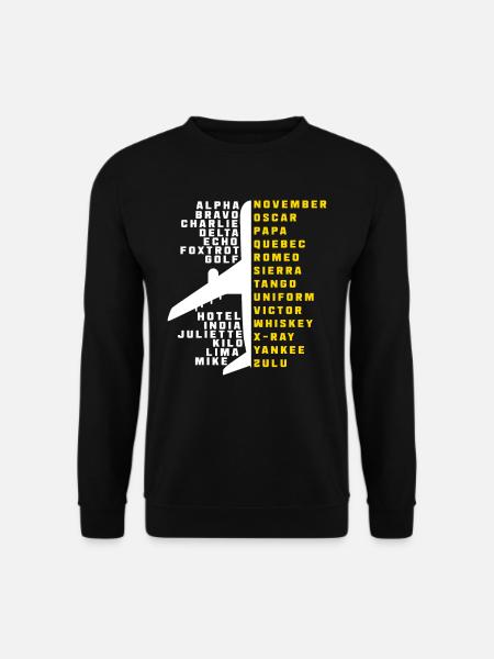 Pilot aviation - Unisex Sweatshirt - black