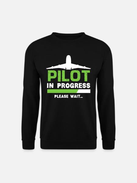 Pilot Flugschule - Unisex Pullover - Schwarz