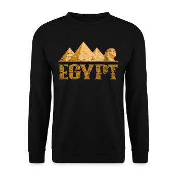 Ägypten Pyramiden - Unisex Pullover - Schwarz - Vorne - Alina (178cm) & Michal (187cm)