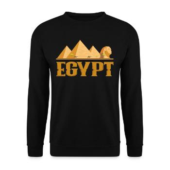 Egypt - Unisex Sweatshirt - black - Front - Alina (178cm) & Michal (187cm)