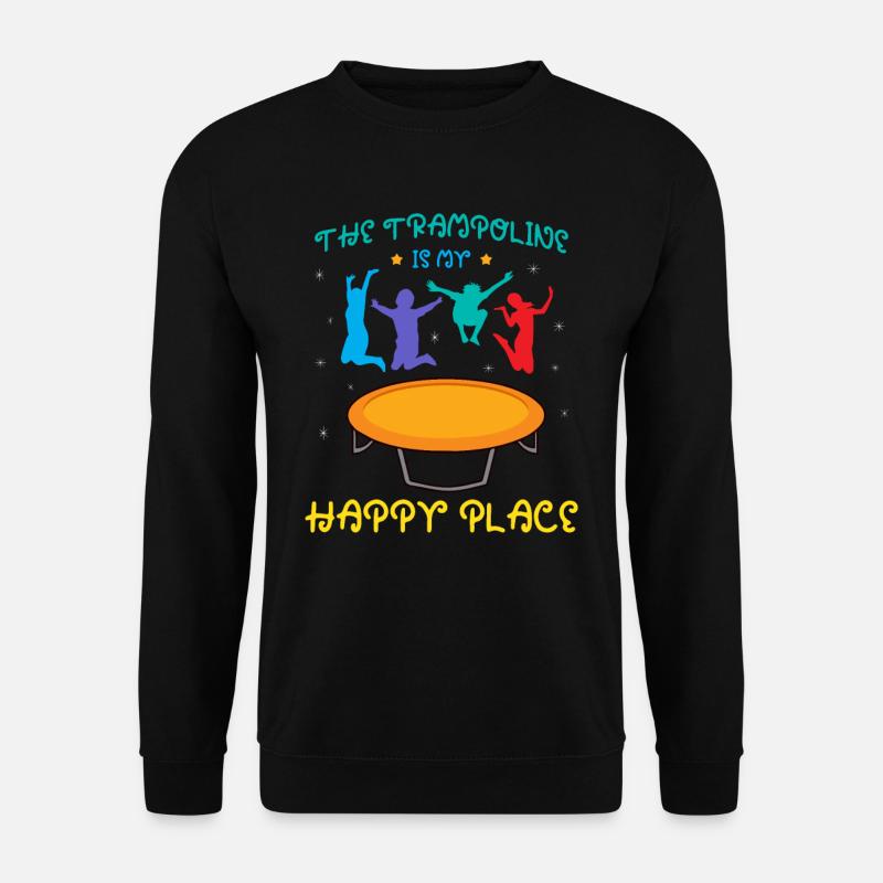 Trampoline jumping love - Unisex Sweatshirt - black