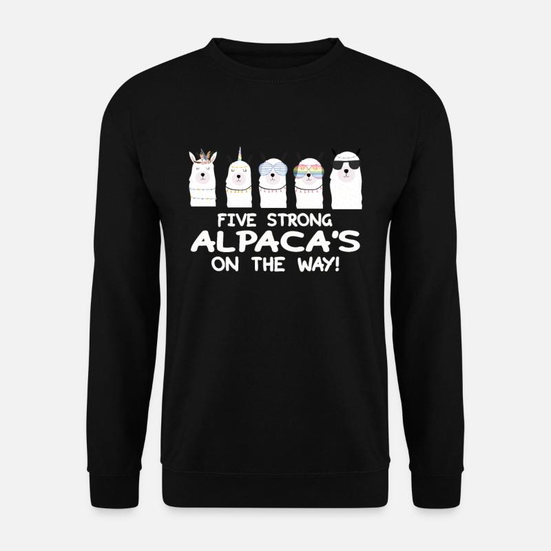 Starkes Alpaka Team - Unisex Pullover - Schwarz