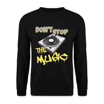 Platine vinyle DJ - Sweat-shirt Unisexe - noir - Devant - Alina (178cm) & Michal (187cm)